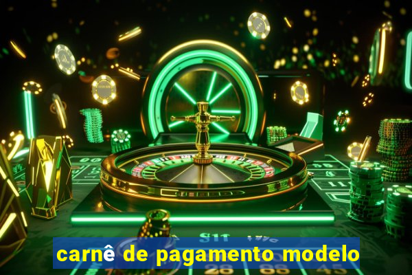 carnê de pagamento modelo